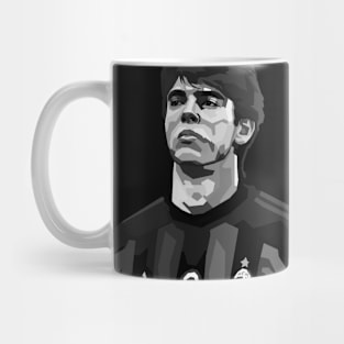 Kaka Brazil Legendary Football Black And White Art Mug